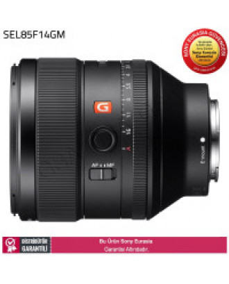 Sony SEL85F14GM FE85mm F1,4 Full-Frame G Master Telefoto Lens