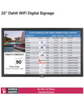 LG 22SM3B Dahili Wifi WebOS Digital Signage Endüstriyel Monitör