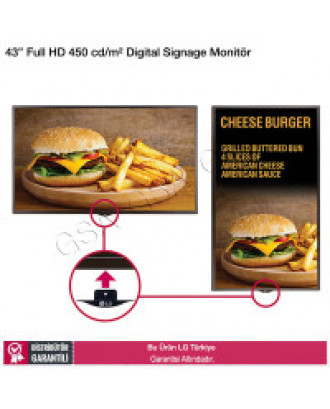 LG 43SM5D Full HD Smart Digital Signage Monitör