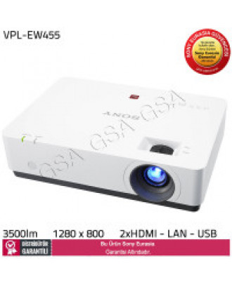 Sony VPL-EW455 3500 lümen WXGA Kompakt Projektör