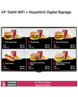 LG 43SM5KE 43 inç Dahili Wifi + Hoparlörlü Digital Signage