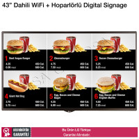 LG 43SM5KE 43 inç Dahili Wifi + Hoparlörlü Digital Signage