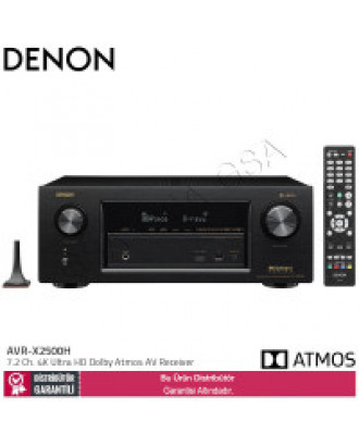 Denon AVR-X2500H 7,2 Kanal Dolby Atmos Bluetoothlu AV Receiver 