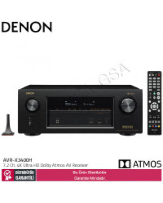 Denon AVR-X3400H 7,2 Kanal Dolby Atmos Bluetoothlu AV Receiver