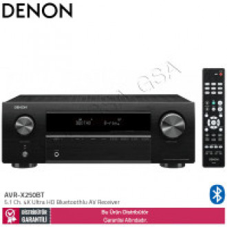 Denon AVR-X250BT 5.1 Kanal 4K Bluetoothlu AV Receiver 