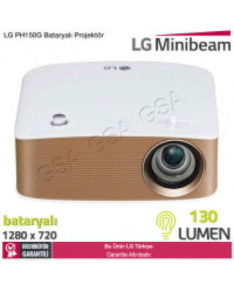 LG PH150G 1280 x 720 130 Lümen Bataryalı Projeksiyon Cihazı