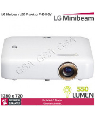 LG PH550GV Minibeam 1280 x 720 550 Lümen LED Projeksiyon Cihazı