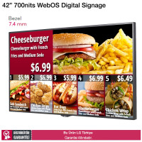 LG 42LS75C 7,4mm Bezel 700 nits WebOS Digital Signage