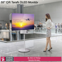 LG 55EH5C 55 inç Çift Tarafı Ekranlı Full HD OLED Monitör