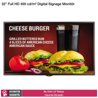 LG 32SM5D Full HD 400 cd/m² Digital Signage Monitör