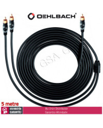 Oehlbach Easy Connect Sub Y Aktif Subwoofer için Y sinyal kablosu
