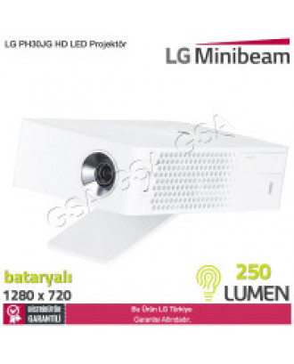 LG PH30JG 1280 x 720 Bataryalı HD LED Projektör